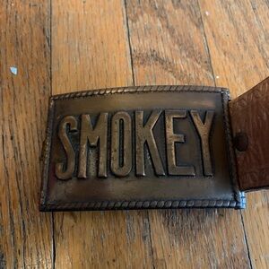 Vintage Kids Smokey the Bear Belt w/Buckle